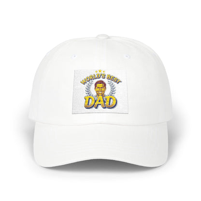 Dad Lion Patch Cap — Classic Embroidered “World's Best Dad” Baseball Hat