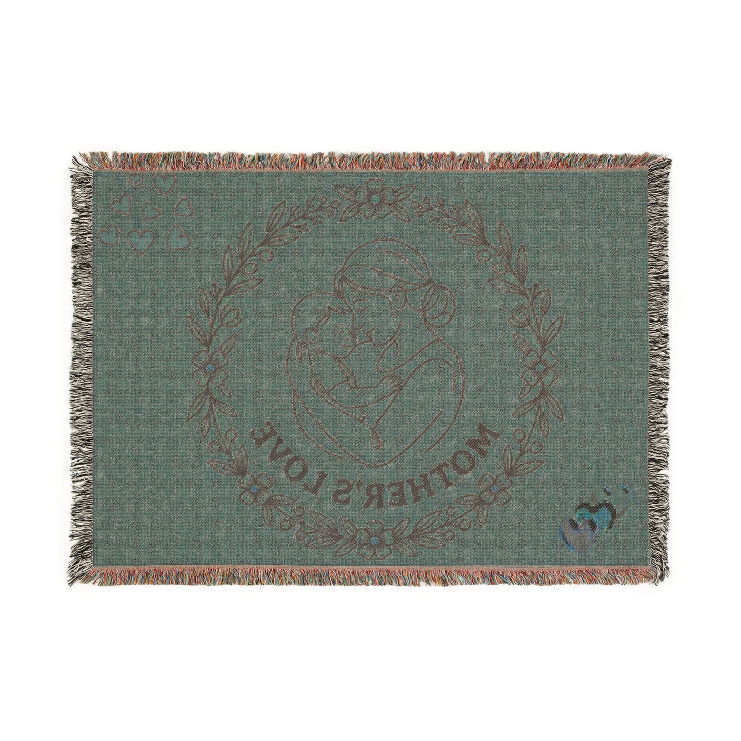 Mother's Love Woven Blanket — Soft Decorative Throw for New Moms & Mother's Day Gift