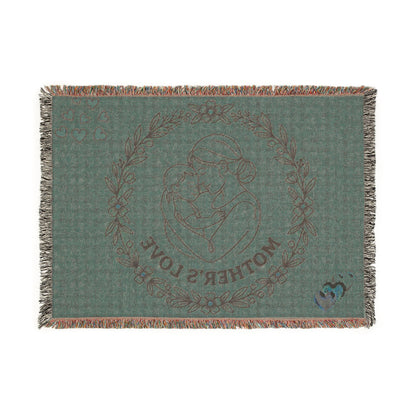 Mother's Love Woven Blanket — Soft Decorative Throw for New Moms & Mother's Day Gift
