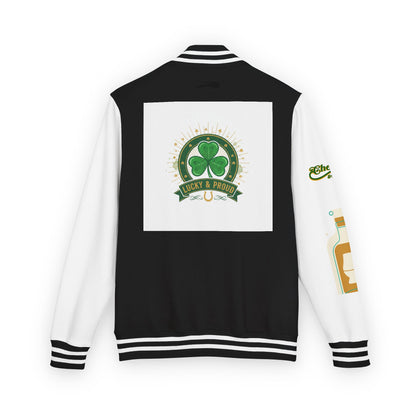 Lucky & Proud Shamrock Letterman Jacket