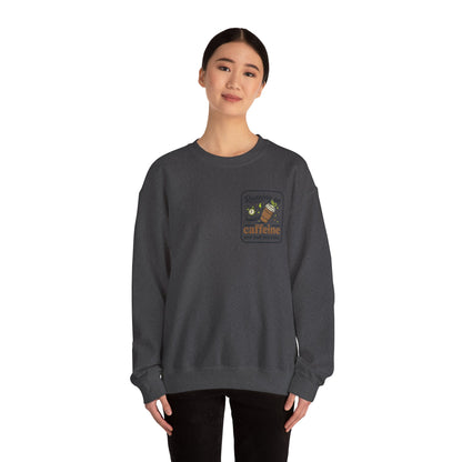 Crewneck Sweatshirt — "Mentally on Vacation, Physically at Work" Coffee Vibe