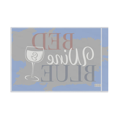 Flag - "Bed Wine & Blue" Decorative Flag