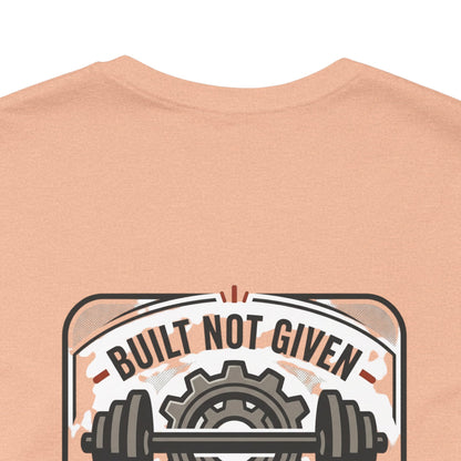 Stay Focused / Built Not Given Fitness T‑Shirt — “Stay Broke or Focused” Motivational Gym Tee