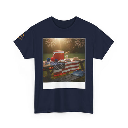 4th of July Americana Tee — Patriotic Flag Picnic T-Shirt