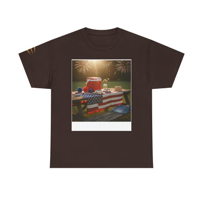 4th of July Americana Tee — Patriotic Flag Picnic T-Shirt