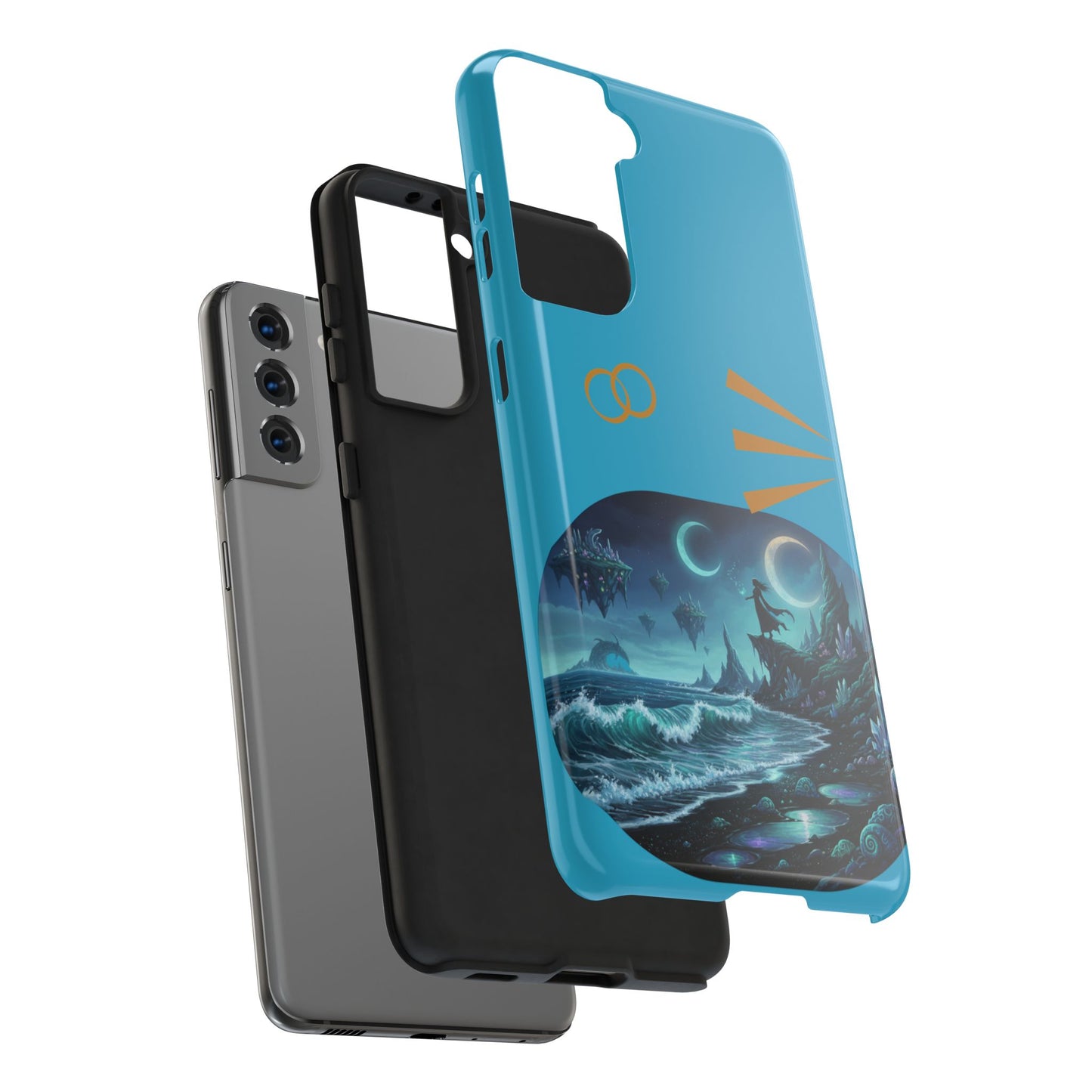 Tough Phone Case — Mystic Moonlit Shore Illustration