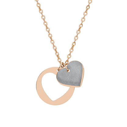 Heart Cutout Necklace (Engraving)