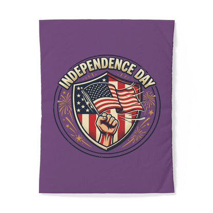 Independence Day Cotton Duvet Cover — Patriotic American Flag Design