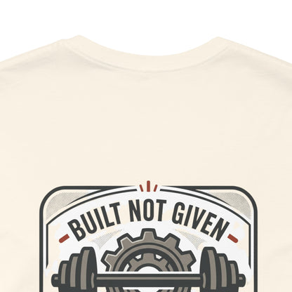 Stay Focused / Built Not Given Fitness T‑Shirt — “Stay Broke or Focused” Motivational Gym Tee