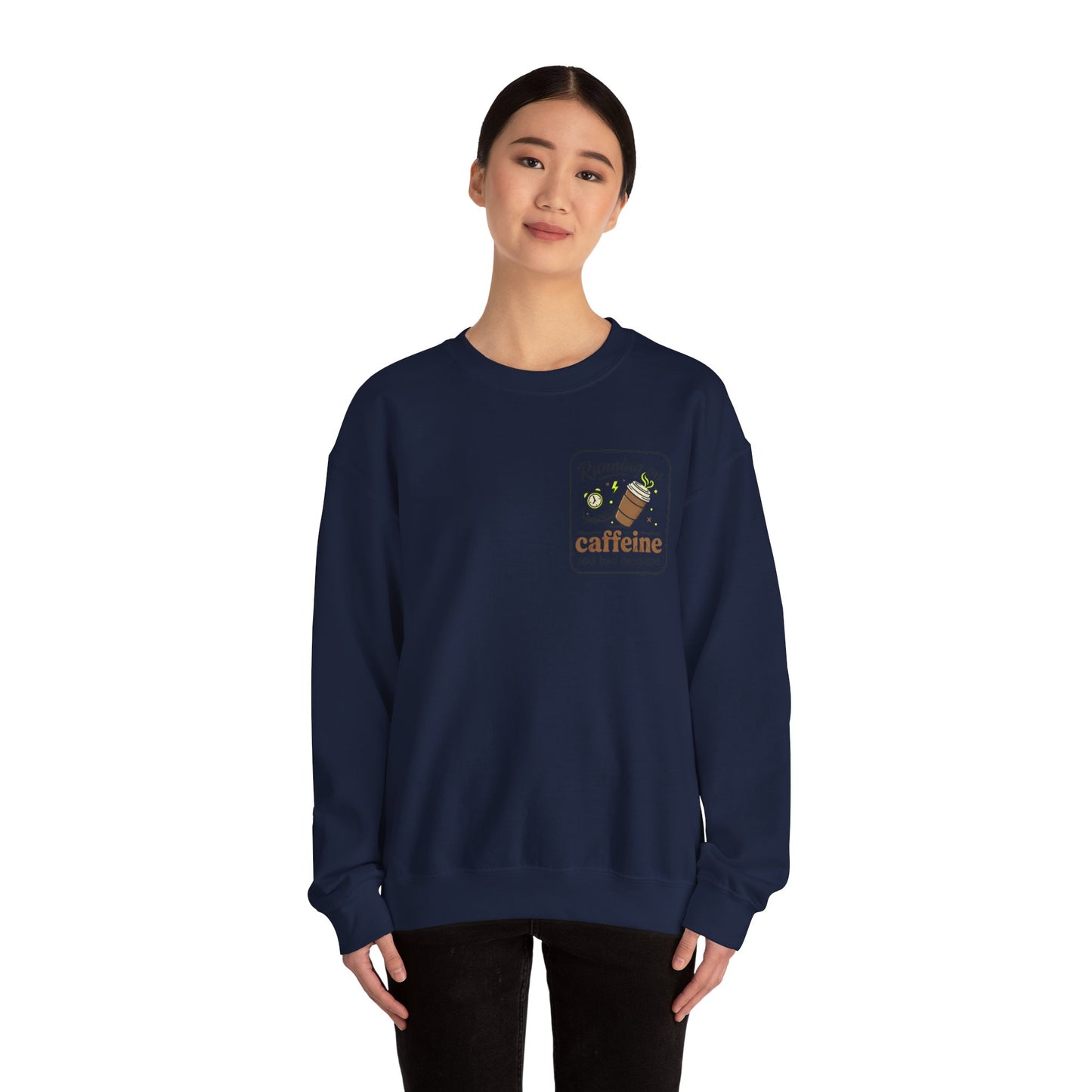 Crewneck Sweatshirt — "Mentally on Vacation, Physically at Work" Coffee Vibe