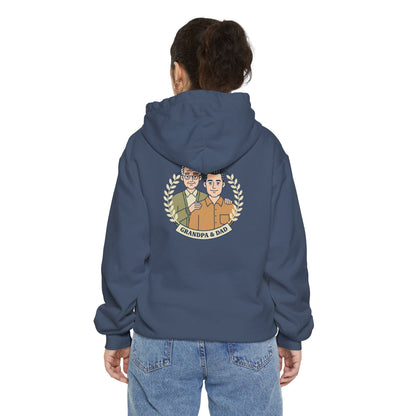 Grandpa & Dad Portrait Hoodie — Family Vintage Crewneck
