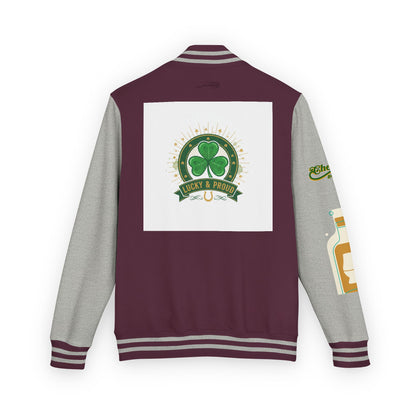 Lucky & Proud Shamrock Letterman Jacket