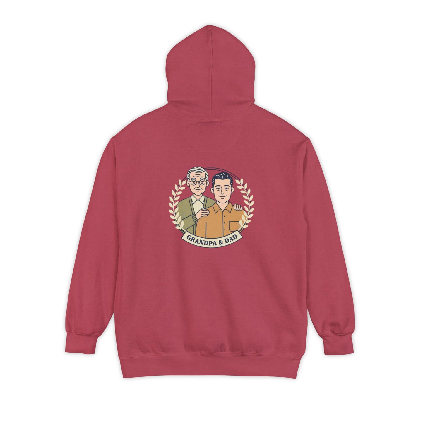 Grandpa & Dad Portrait Hoodie — Family Vintage Crewneck
