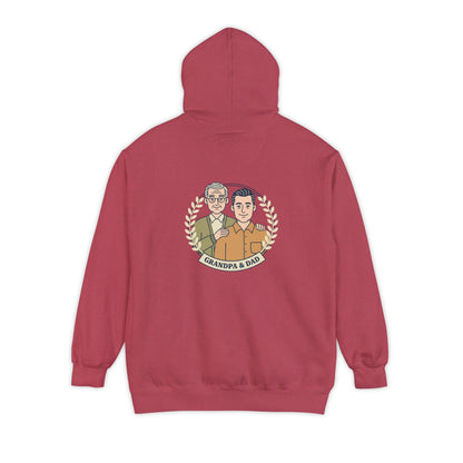 Grandpa & Dad Portrait Hoodie — Family Vintage Crewneck