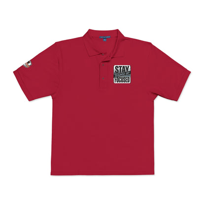 Stay Focused Embroidered Polo Shirt