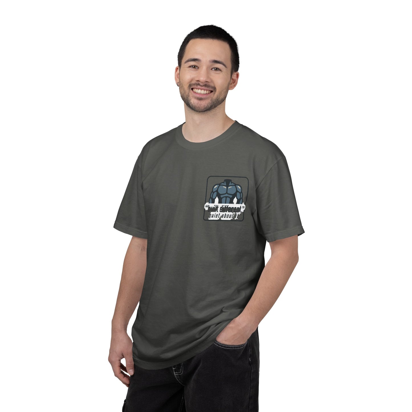 Graphic T-Shirt — “No Announcements, Just Results” Motivational Fitness Tee
