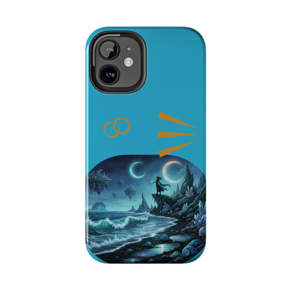 Tough Phone Case — Mystic Moonlit Shore Illustration