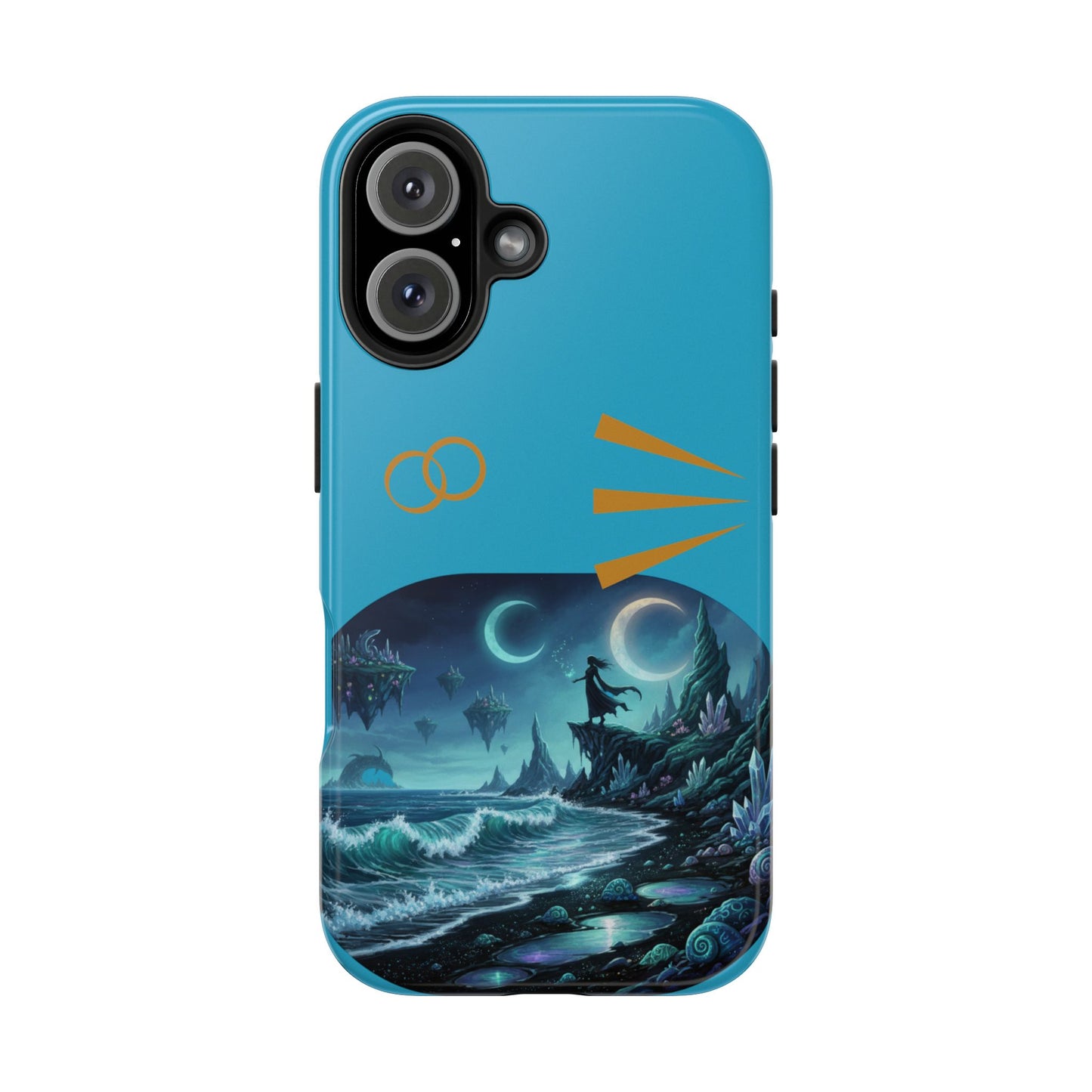 Tough Phone Case — Mystic Moonlit Shore Illustration