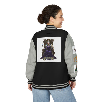 Letterman Jacket — Gothic Queen Illustration Varsity Jacket