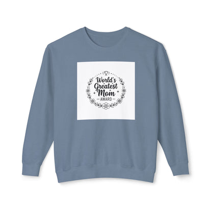 World's Greatest Mom Crewneck Sweatshirt – Floral Award Design, Mother's Day Gift
