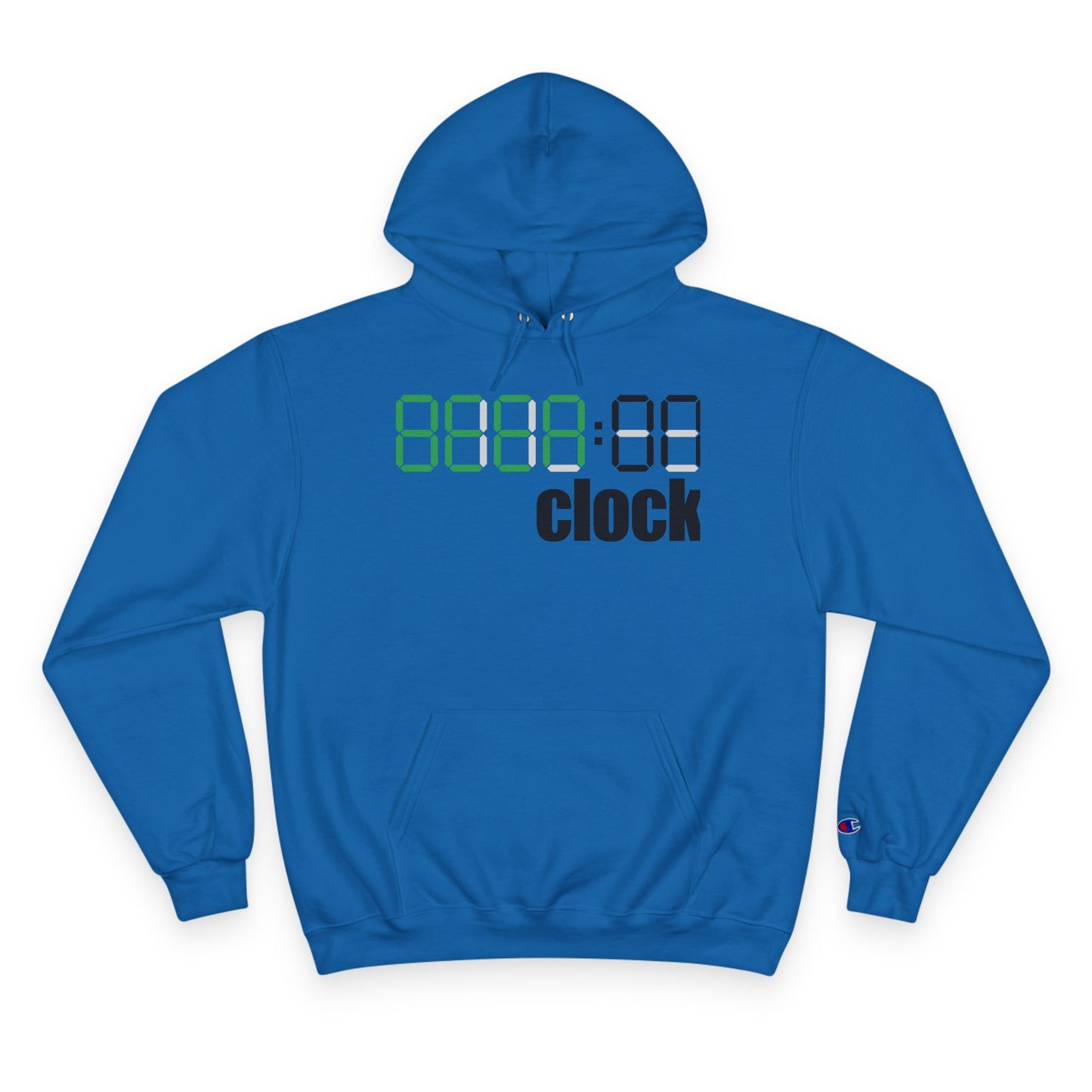 Hoodie — "On Clock" Digital Timefront with "It’s Not the Destination, It’s the Journey" Roadscape