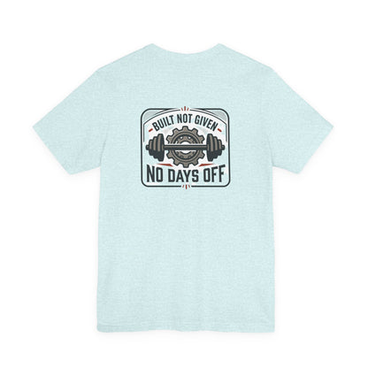 Stay Focused / Built Not Given Fitness T‑Shirt — “Stay Broke or Focused” Motivational Gym Tee