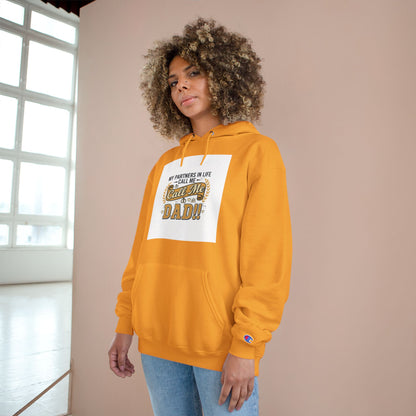 Dad Level 1001 Hoodie — 'My Partners in Life Call Me Dad' Graphic Sweatshirt