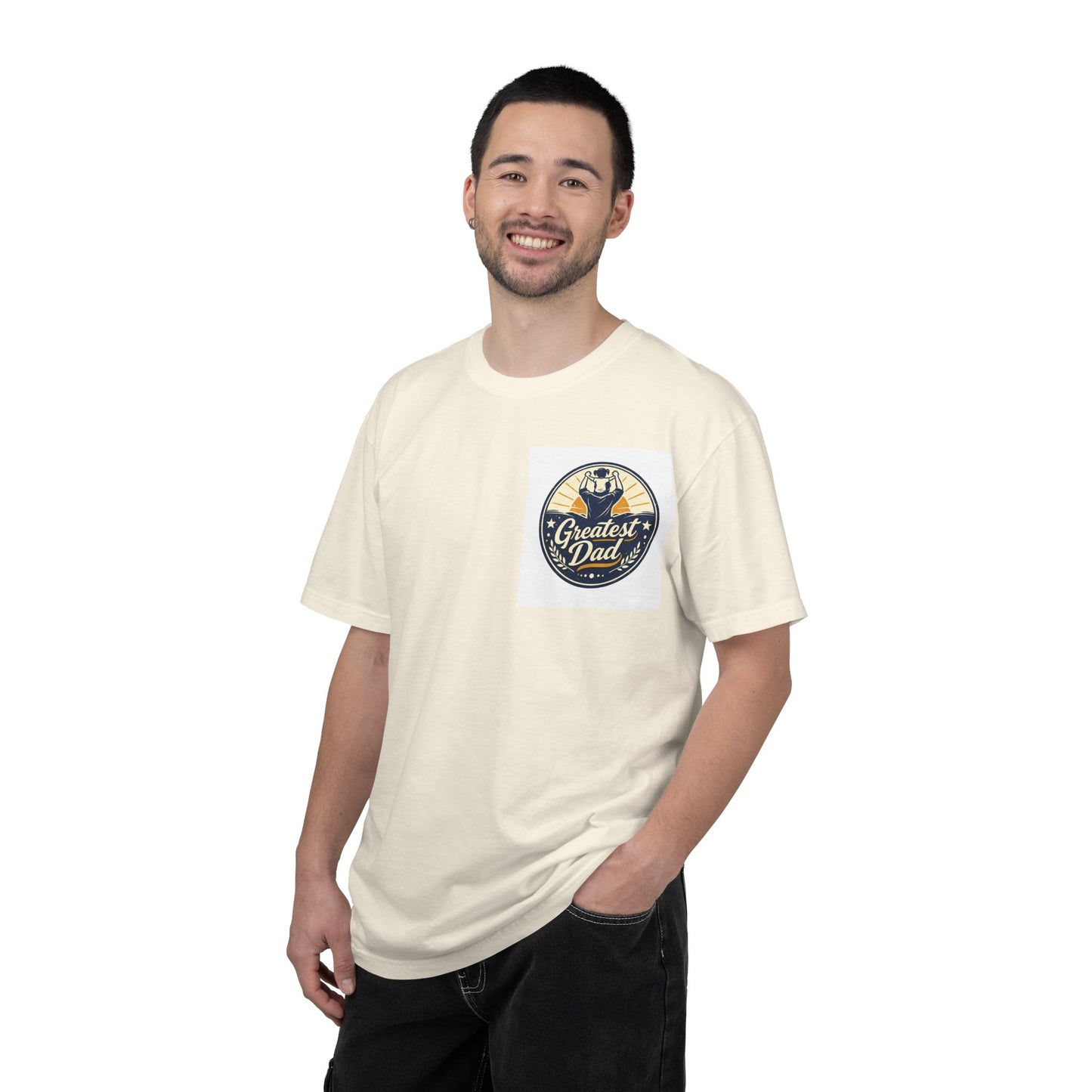 Greatest Dad Vintage Badge T-Shirt