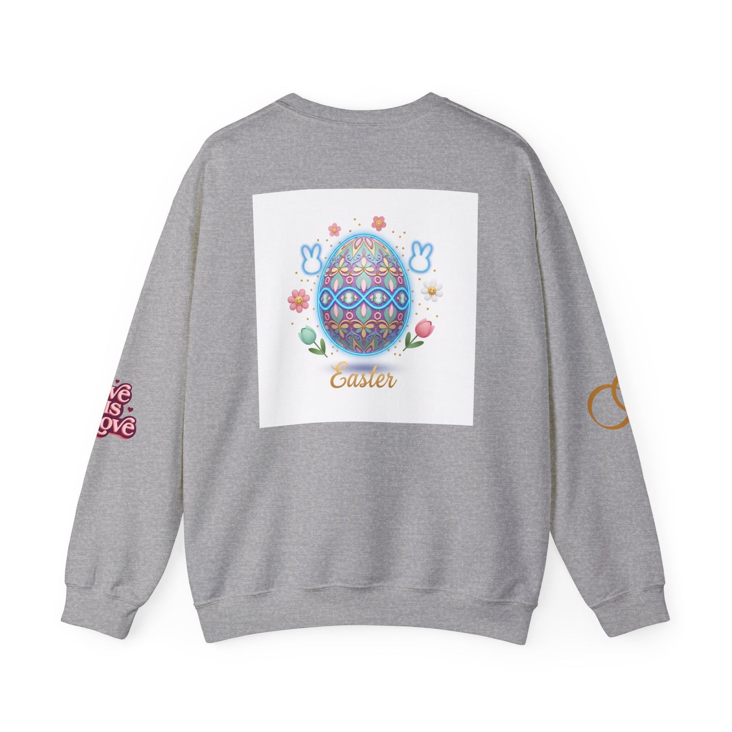 Easter Bunny & Candy Hearts Crewneck Sweatshirt