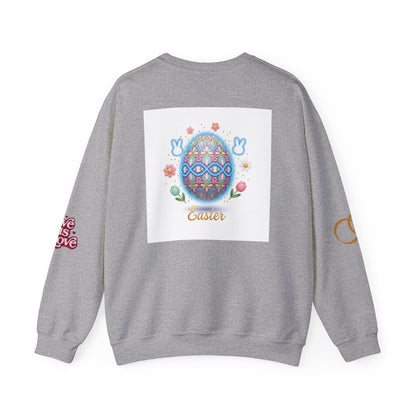 Easter Bunny & Candy Hearts Crewneck Sweatshirt