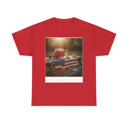 4th of July Americana Tee — Patriotic Flag Picnic T-Shirt