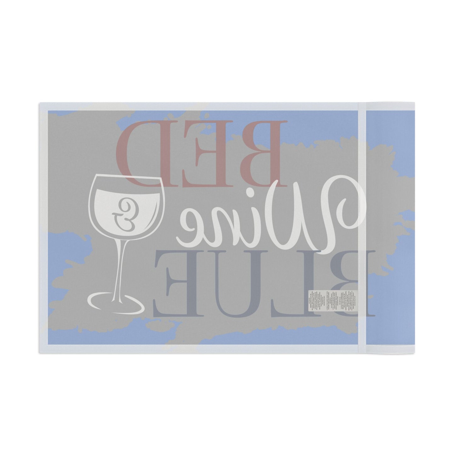 Flag - "Bed Wine & Blue" Decorative Flag