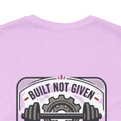 Stay Focused / Built Not Given Fitness T‑Shirt — “Stay Broke or Focused” Motivational Gym Tee