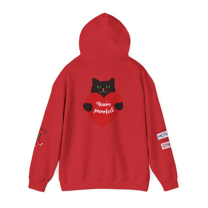 Mom Superhero Hoodie — “I don’t need superpowers, I am a MOM” Cat Heart Design