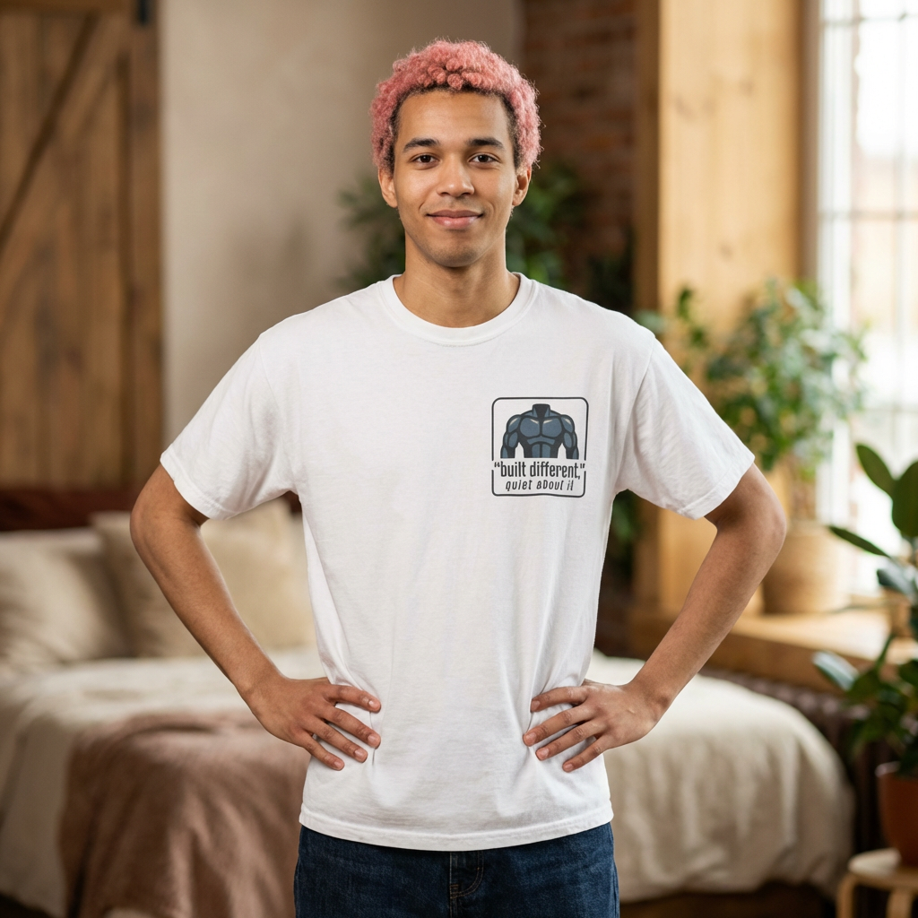 Graphic T-Shirt — “No Announcements, Just Results” Motivational Fitness Tee