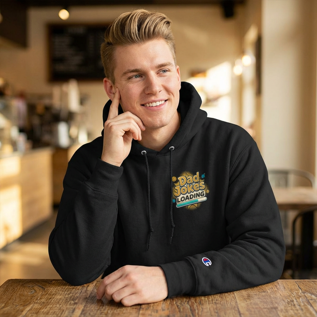 Dad The Man Hoodie — “Dad Jokes Loading” & “The Man, The Myth, The Legend” Graphic Hoodie