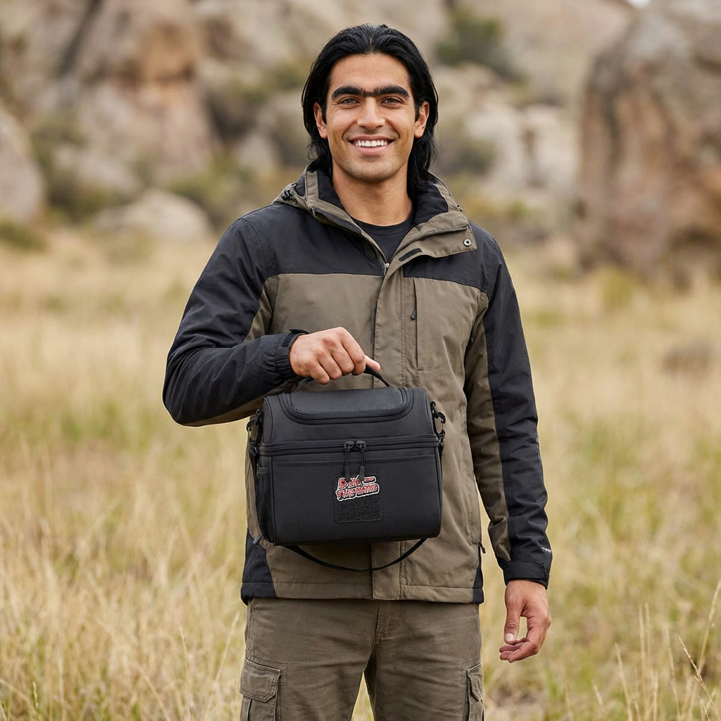 Dad's The Man Cooler Bag — Insulated Lunch Cooler for Dad, Portable Picnic & Fishing Cooler