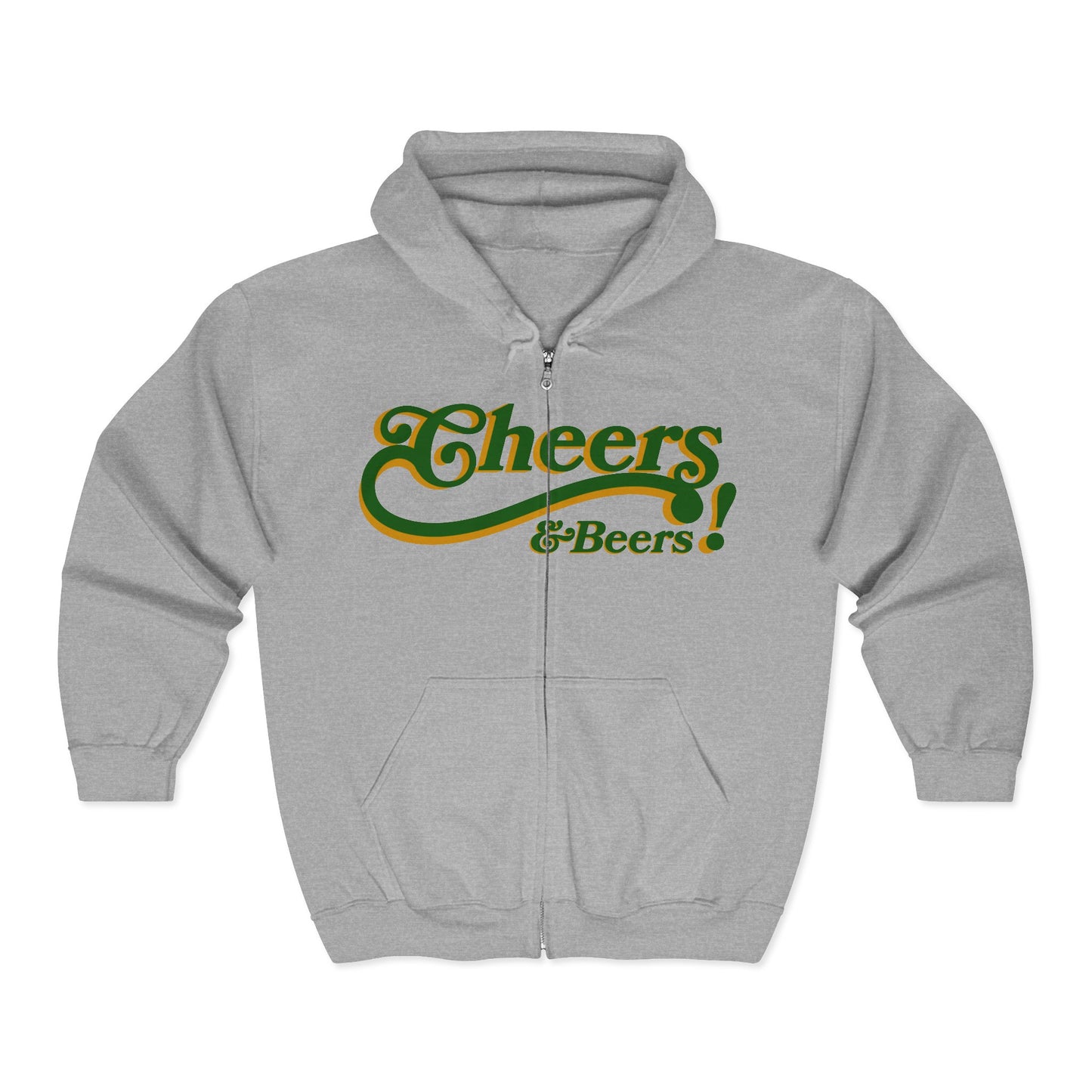 Cheers! Beer Zip Hoodie — ‘Straight Outta Pub’ St. Patrick’s Day Sweatshirt