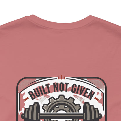 Stay Focused / Built Not Given Fitness T‑Shirt — “Stay Broke or Focused” Motivational Gym Tee