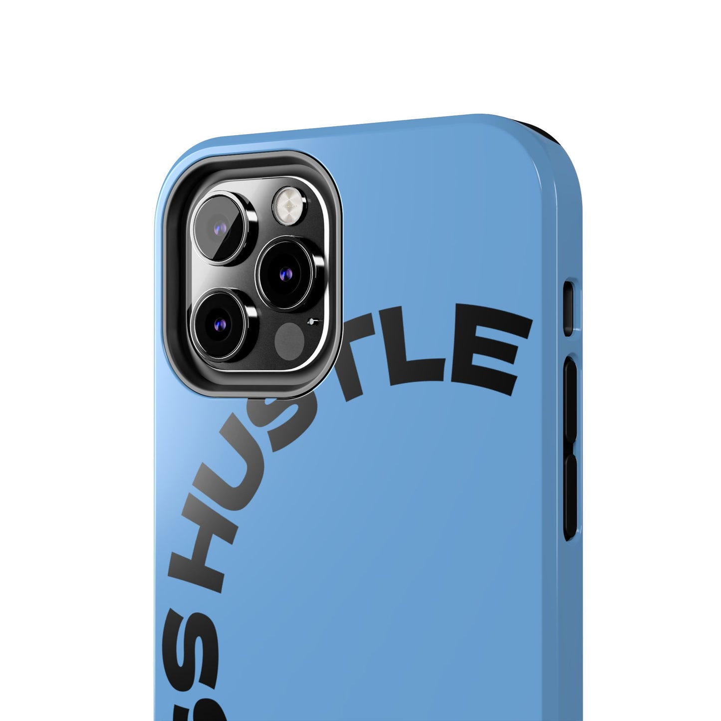 Tough Phone Case — "Less Hustle" Bold Arched Text Protective Cover