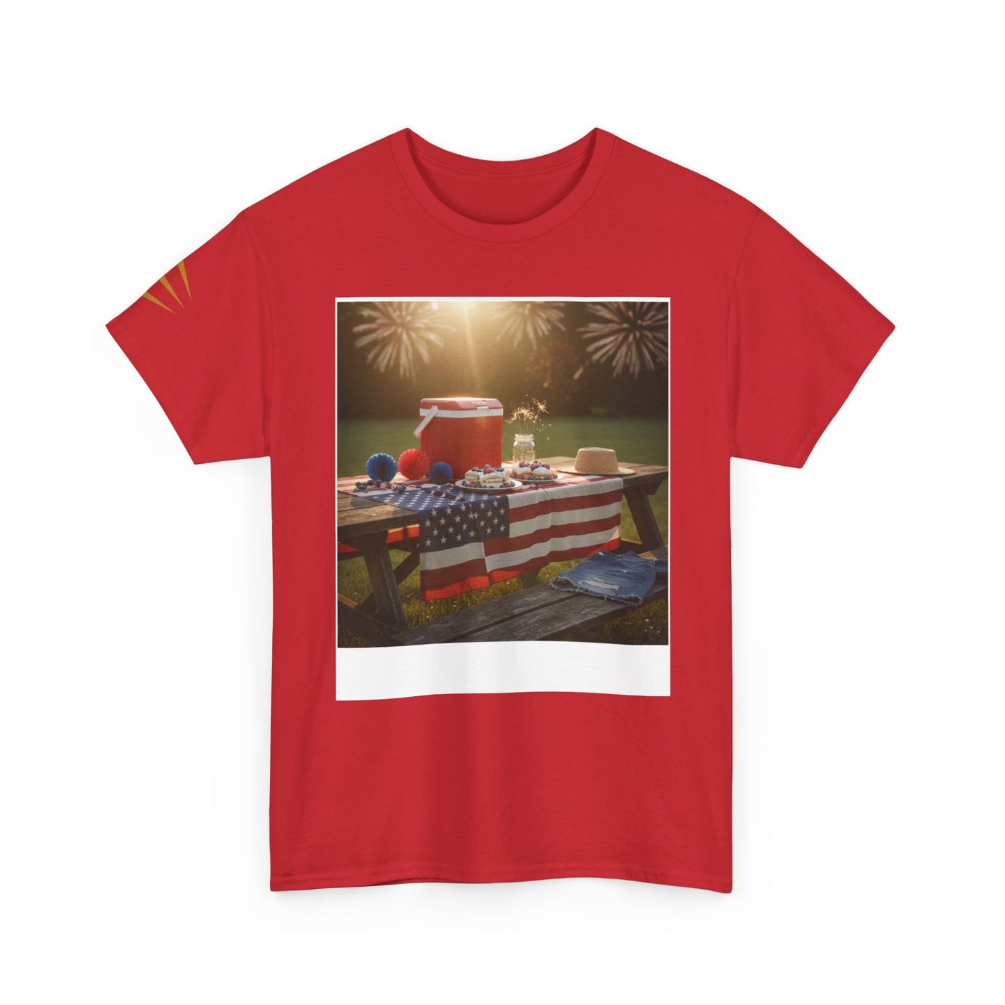 4th of July Americana Tee — Patriotic Flag Picnic T-Shirt