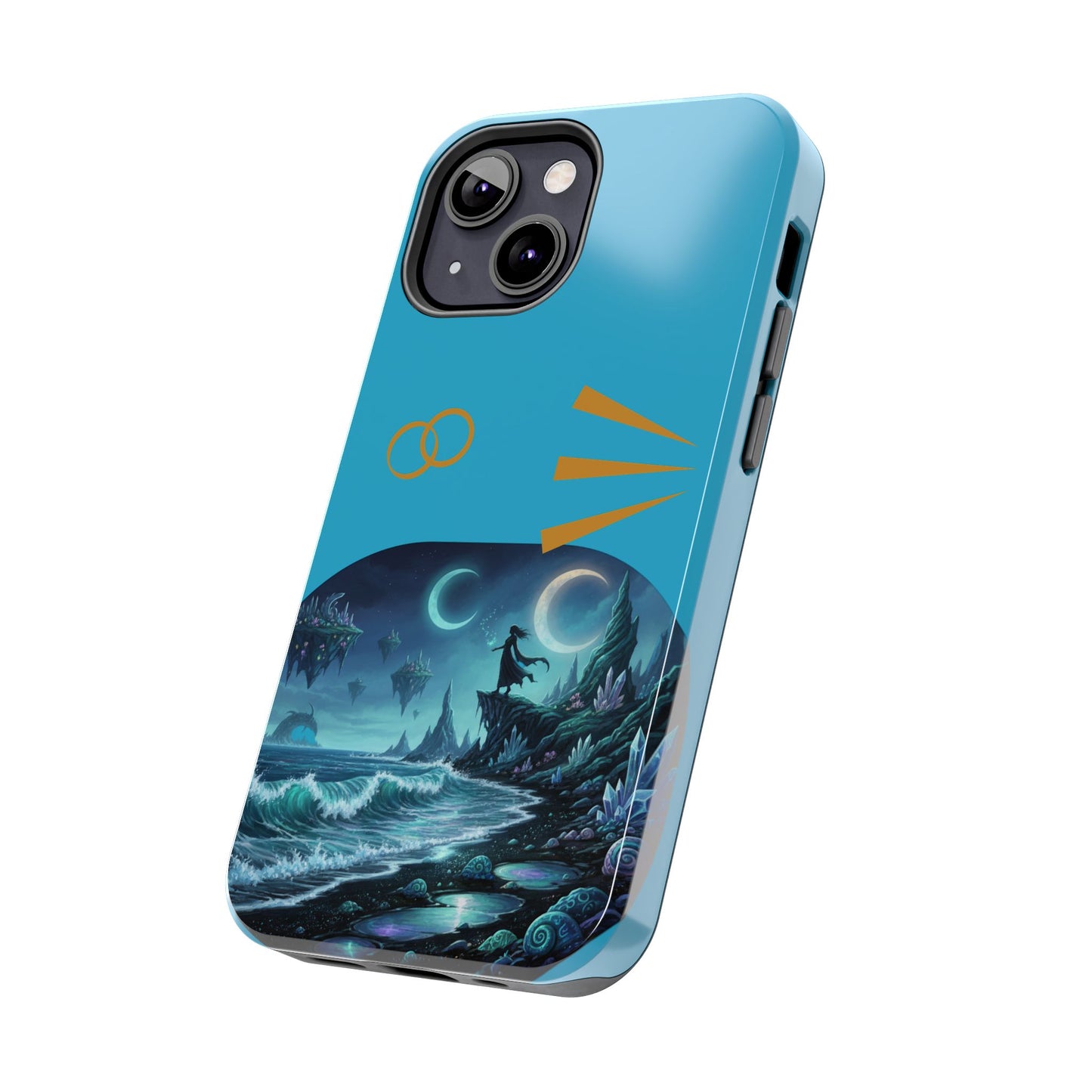 Tough Phone Case — Mystic Moonlit Shore Illustration