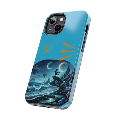 Tough Phone Case — Mystic Moonlit Shore Illustration