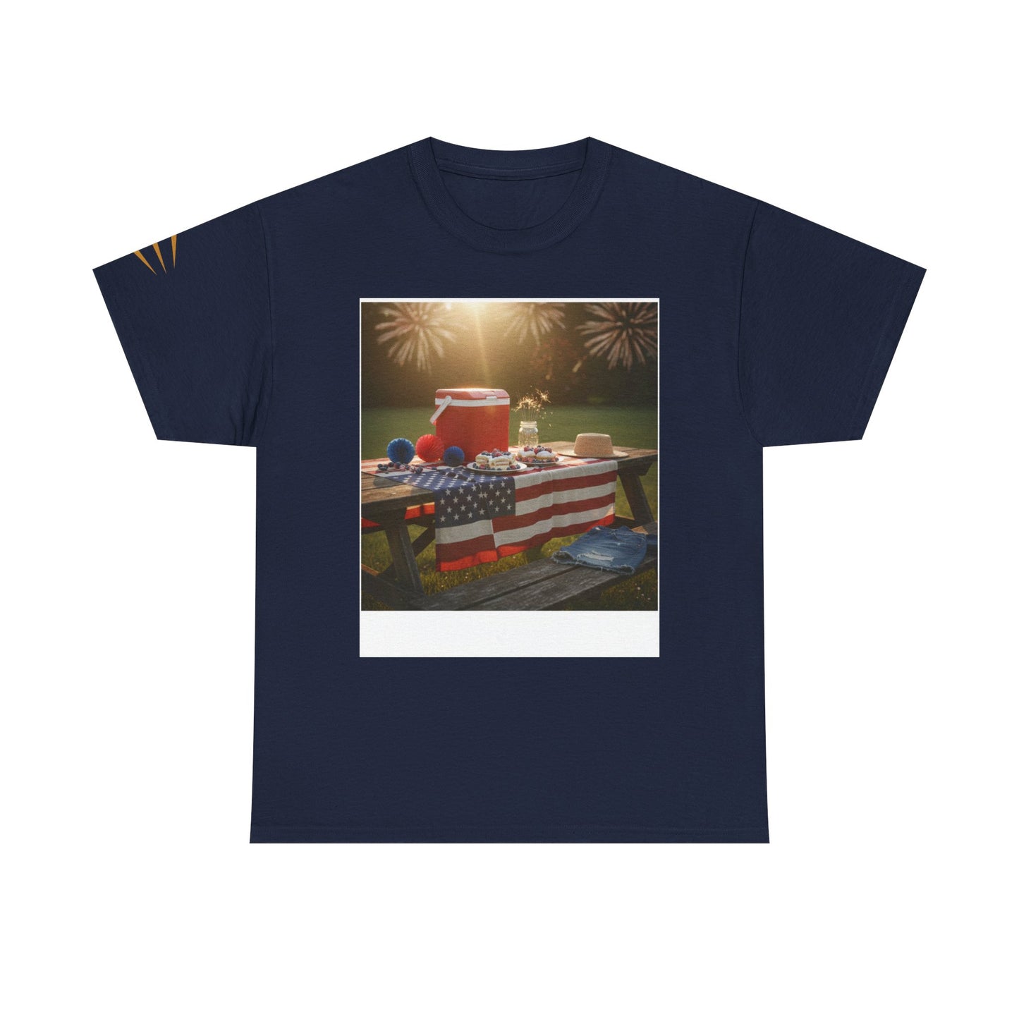 4th of July Americana Tee — Patriotic Flag Picnic T-Shirt