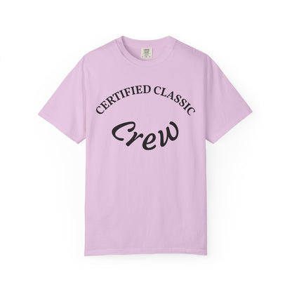 Certified Classics Crew T‑Shirt — Retro Crew Graphic Tee with Back Star Accent