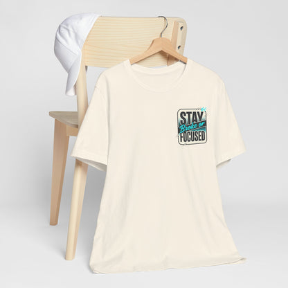 Stay Focused / Built Not Given Fitness T‑Shirt — “Stay Broke or Focused” Motivational Gym Tee