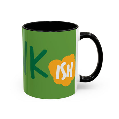 Funny ‘Drunkish’ Accent Coffee Mug — Green Accent 11/15oz