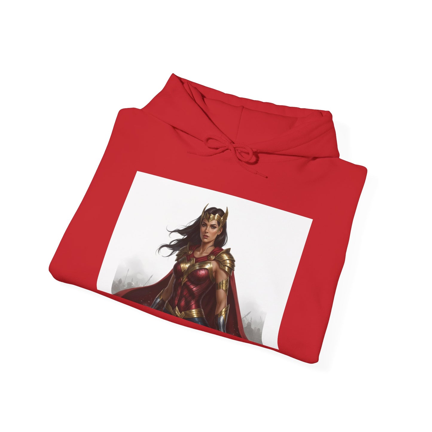 Wonder Woman Hoodie — Vintage Superhero Graphic Sweatshirt ('Go girl' sleeve)