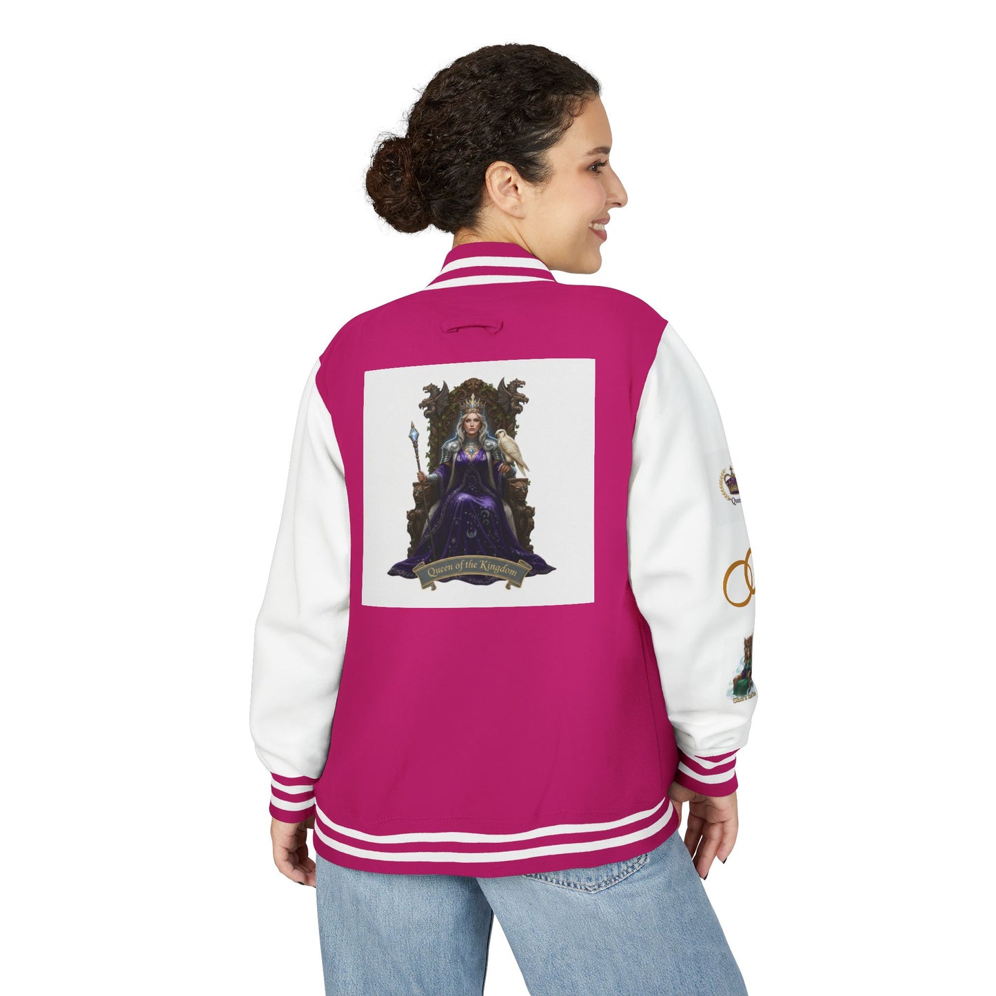 Letterman Jacket — Gothic Queen Illustration Varsity Jacket