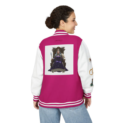 Letterman Jacket — Gothic Queen Illustration Varsity Jacket